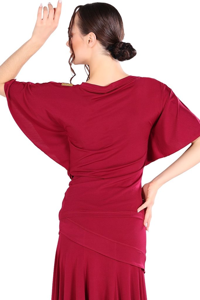 Damen Tanzshirt "ANABELLA" wine